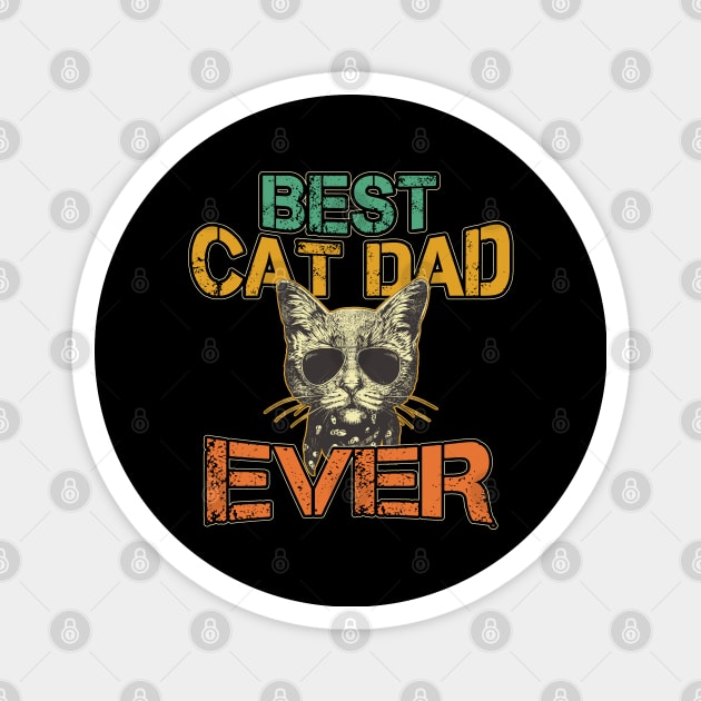 Cat Daddy Best Cat Dad Ever Fathers Day Magnet by aneisha